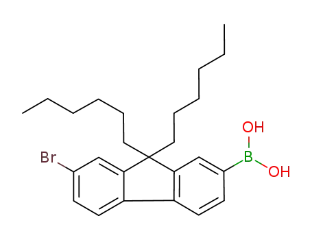 3,7-bromo-9,9-di-n-hexylfluoren-2-ylboronic acid