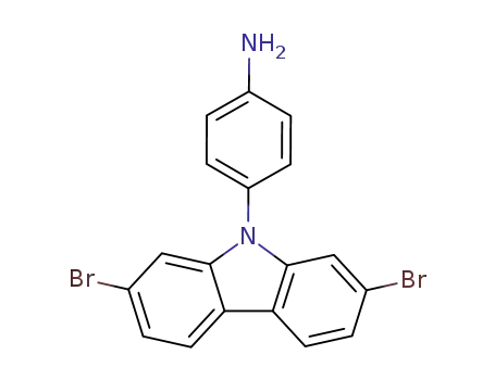 2,7-dibromo-9-(4-aminophenyl)-9H-carbazole